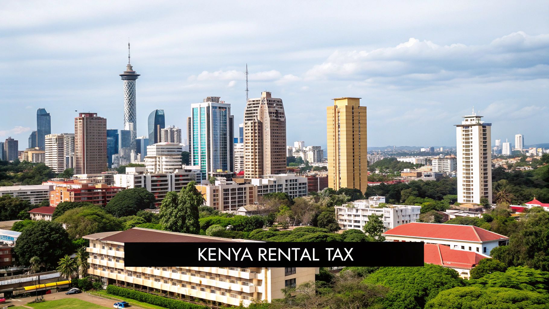 A modern apartment building in Nairobi, Kenya